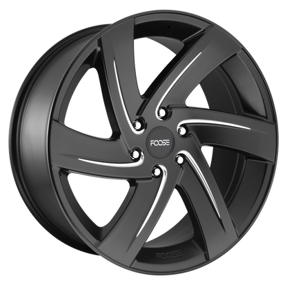 FOOSE F167 BODINE MATTE BLACK MILLED