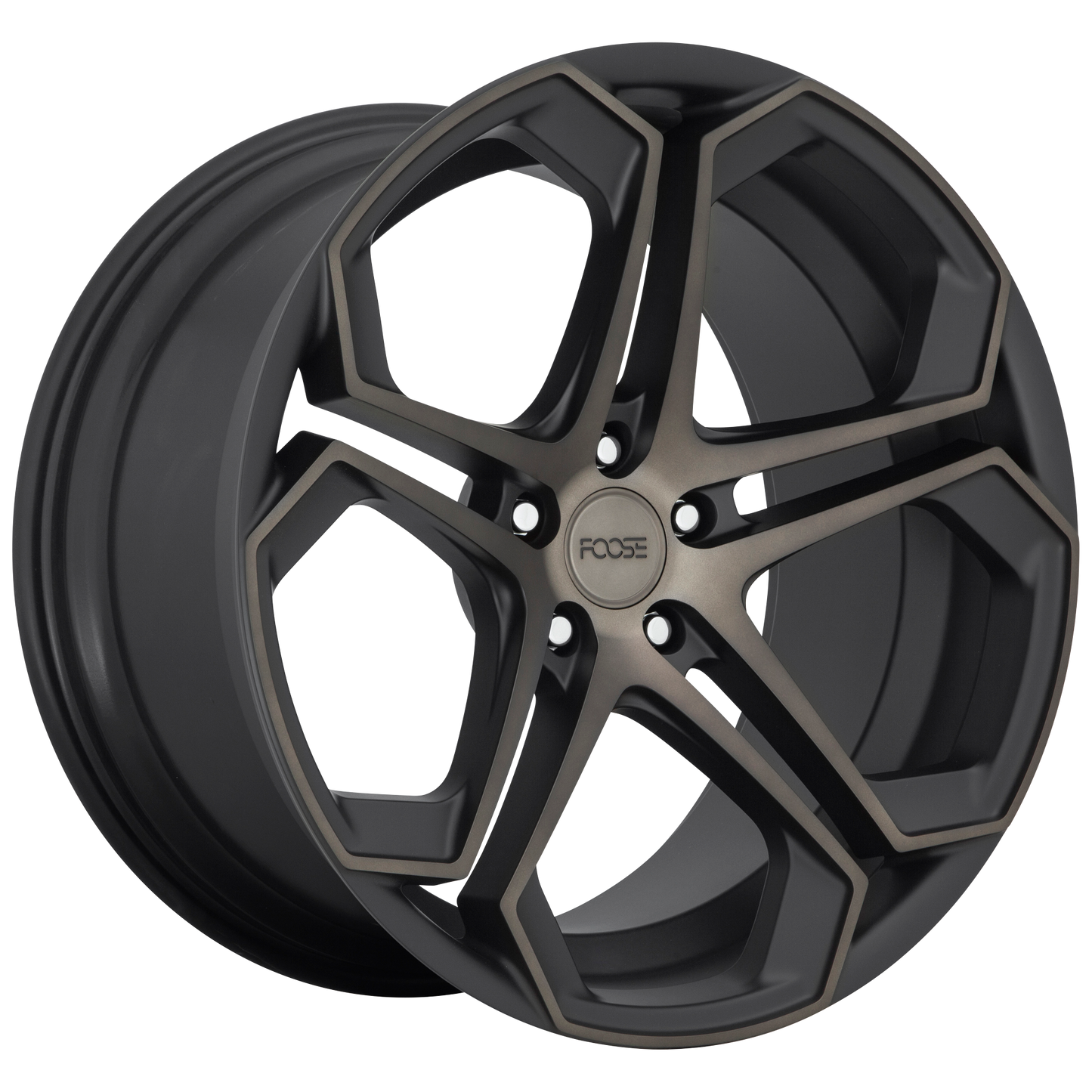 Set of 4: Foose F168 Impala Wheel, 20x9.0 +35 Offset 5x114.3, Matte Machined Double Dark Tint - F168209065+35