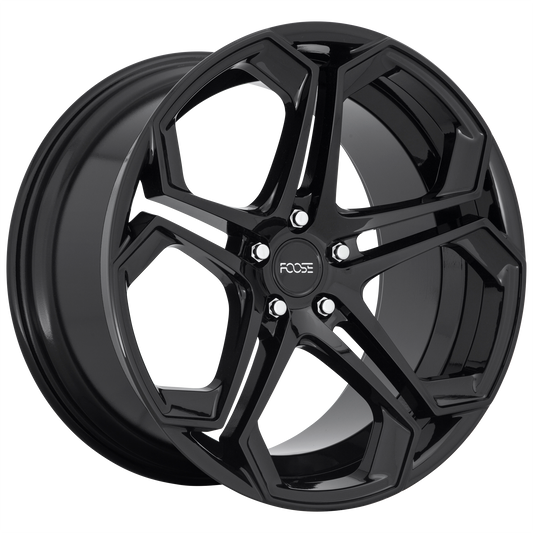 Foose F169 Impala Wheel, 20x9.0 +18 Offset 5x115, Gloss Black - F169209090+18