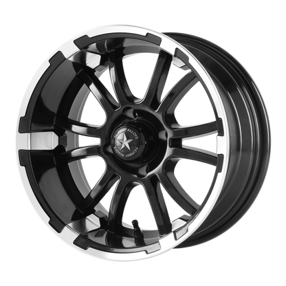 Set of 4: Fairway Alloys Fa132 Sixer Wheel, 12x6.0 -20 Offset 4x101.6, Machined Matte Black - FA-132-M
