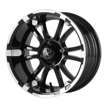 Set of 4: Fairway Alloys Fa134 Sixer Wheel, 14x6.5 -20 Offset 4x101.6, Machined Matte Black - FA-134-M