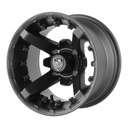 Set of 4: Fairway Alloys Fa138 Battle Wheel, 12x7.0 -47 Offset 4x101.6, Matte Black - FA-138-M