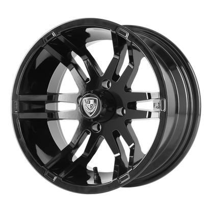 Set of 4: Fairway Alloys Fa140 Flex Wheel, 14x6.5 -20 Offset 4x101.6, Gloss Black - FA-140-B