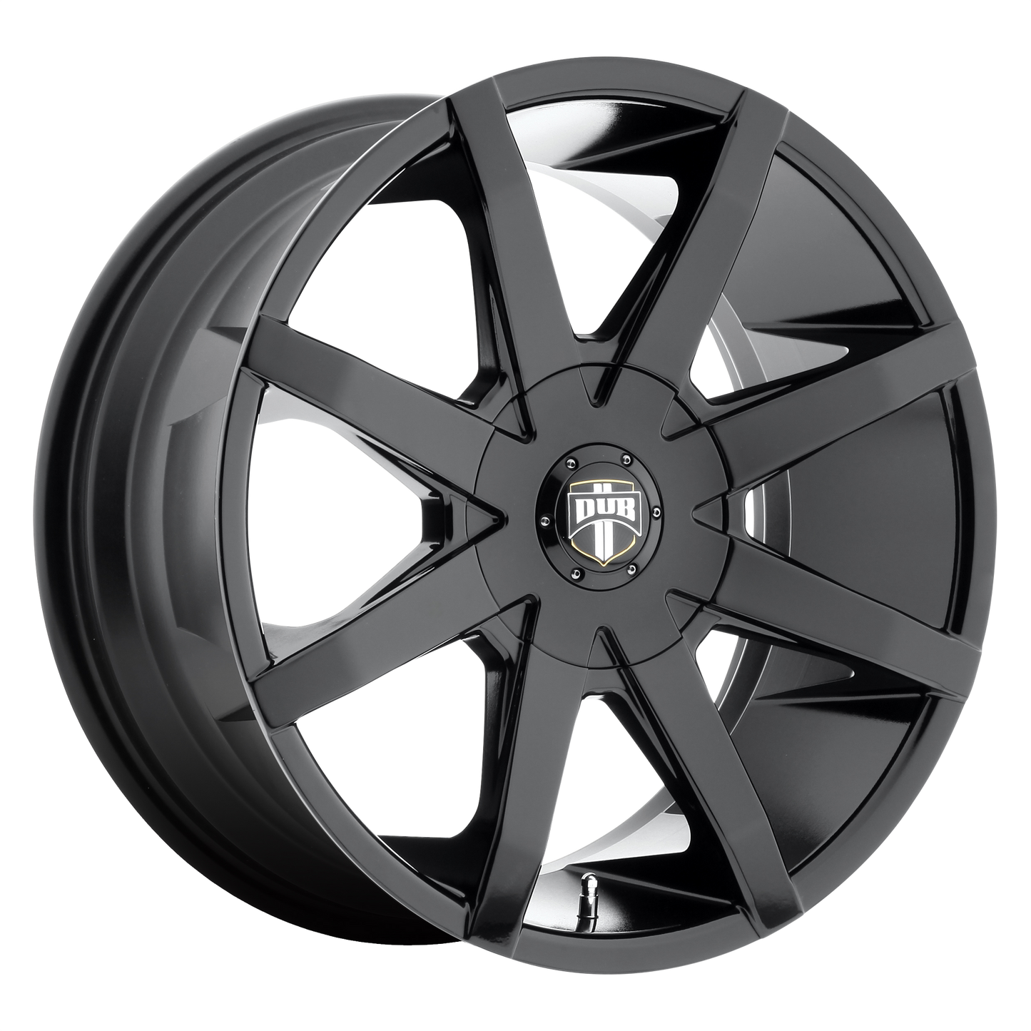 Set of 4: DUB S110 Push Wheel, 20x8.5 +35 Offset 5x114.3/5x120, Gloss Black - S110208552+35