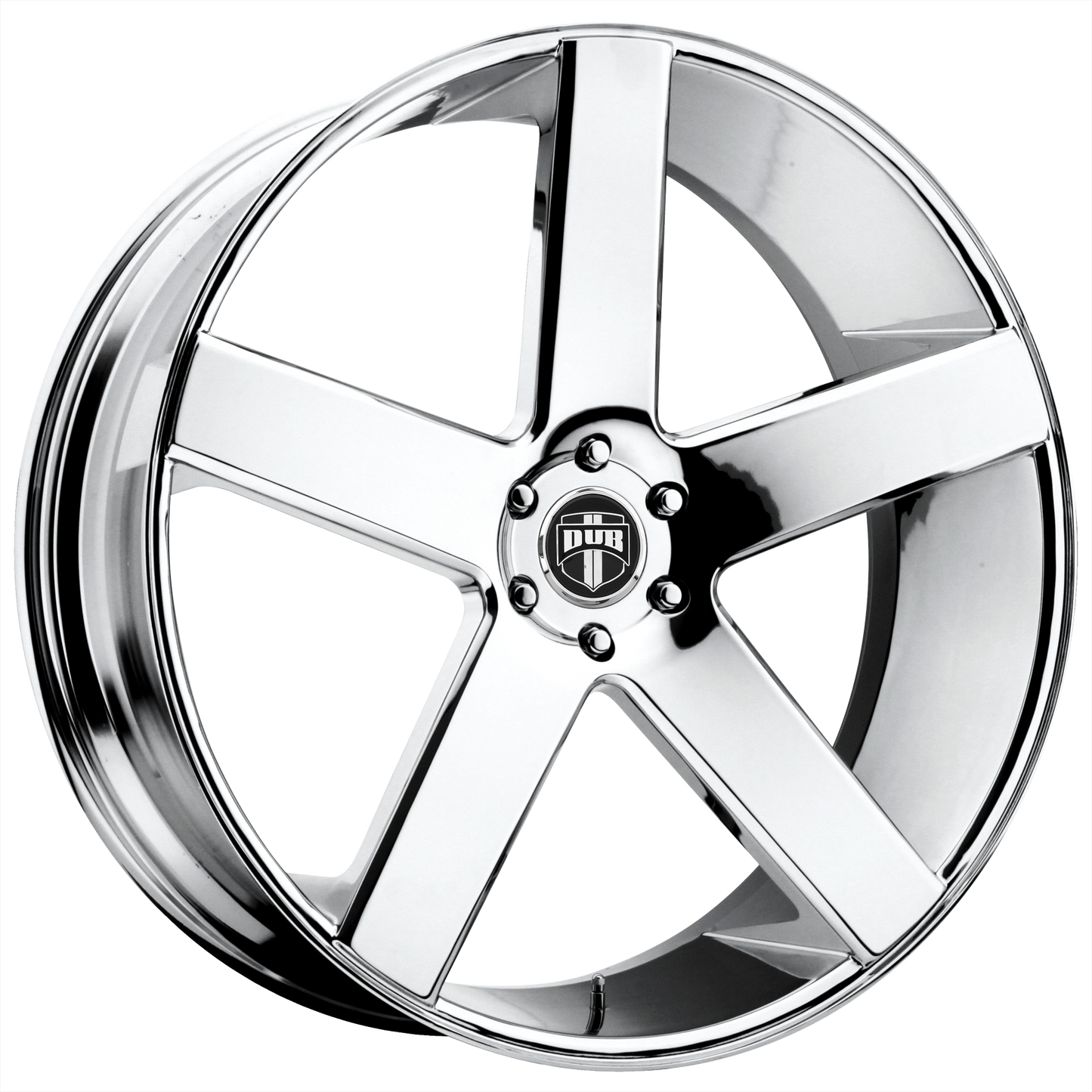 Set of 4: DUB S115 Baller Wheel, 24x10.0 +20 Offset 5x115, Chrome Plated - S115240090+20