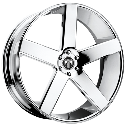 Set of 4: DUB S115 Baller Wheel, 22x9.5 +13 Offset 5x115, Chrome Plated - S115229590+13