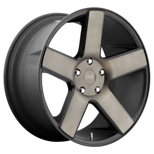Set of 4: DUB S116 Baller Wheel, 22x9.5 +19 Offset 6x139.7, Matte Black Double Dark Tint - S116229584+19