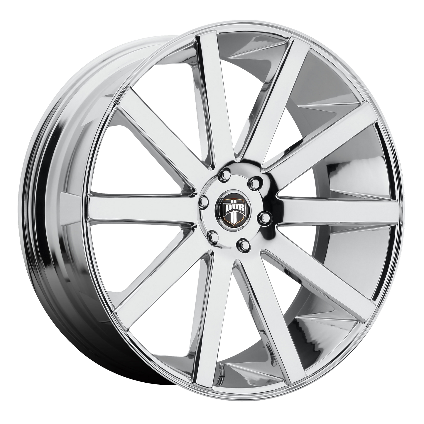 Set of 4: DUB S120 Shot Calla Wheel, 28x10.0 +30 Offset 6x135, Chrome Plated - S120280089+30