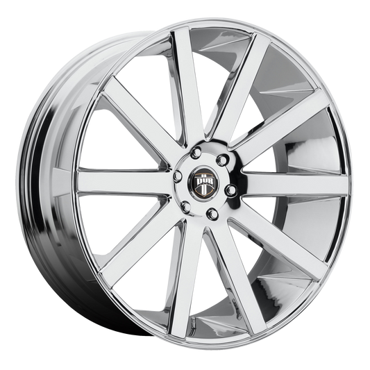 Set of 4: DUB S120 Shot Calla Wheel, 28x10.0 +30 Offset 6x135, Chrome Plated - S120280089+30