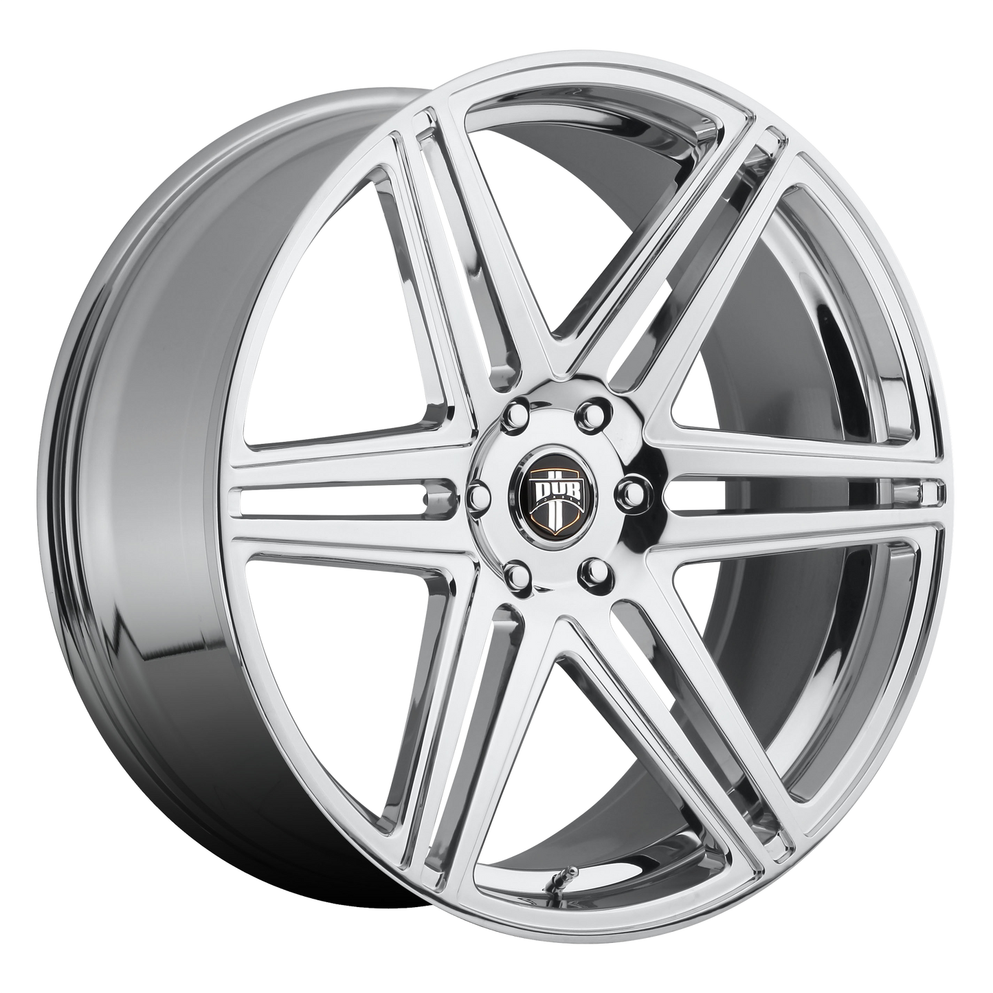 DUB S122 Skillz Wheel, 22x9.5 +30 Offset 6x139.7, Chrome Plated - S122229577+30