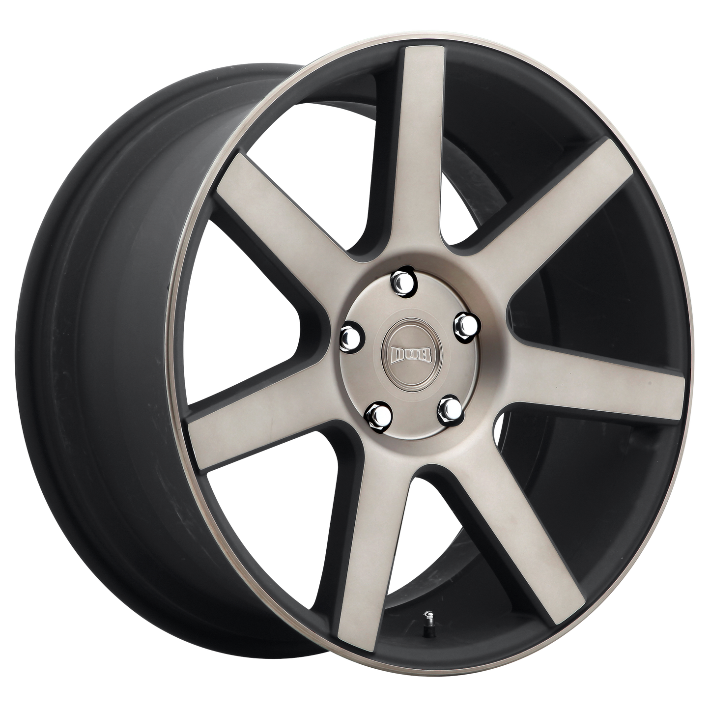 DUB S127 Future Wheel, 22x9.5 +19 Offset 6x139.7, Matte Black Double Dark Tint - S127229584+19