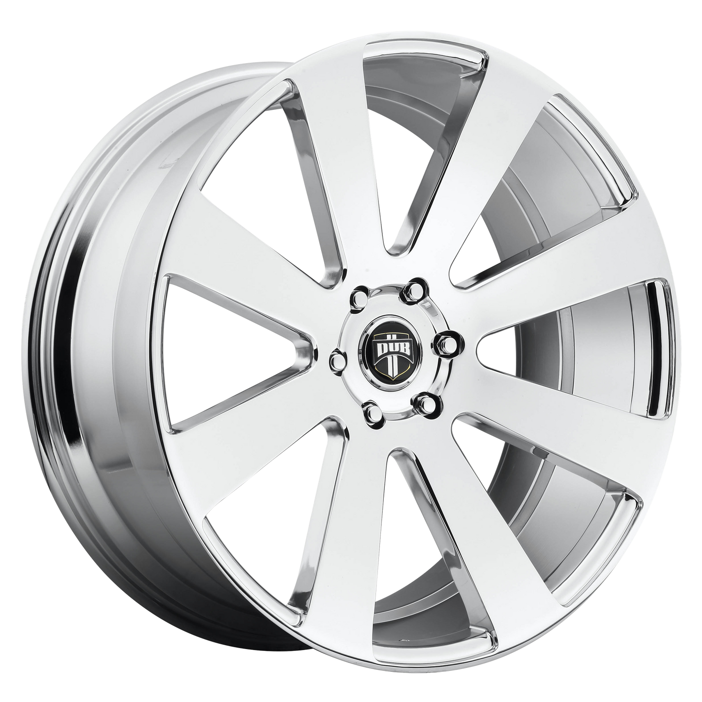 DUB S131 8 Ball Wheel, 22x9.5 +20 Offset 6x139.7, Chrome Plated - S131229577+20