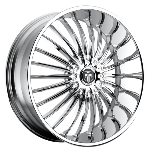 DUB S140 Suave Wheel, 24x9.5 +15 Offset 5x115/5x120.65, Chrome Plated - S140249506+15