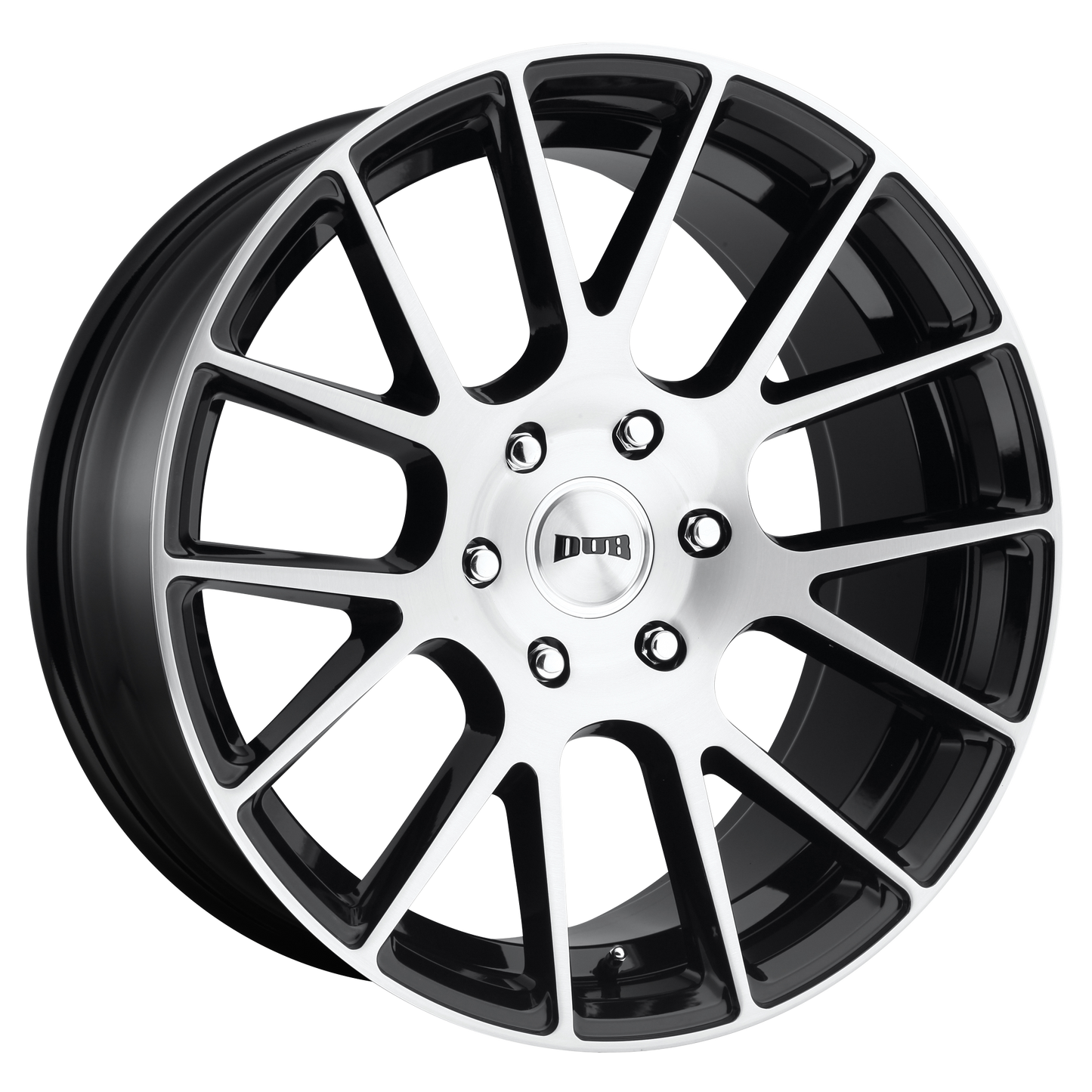 DUB S206 Luxe Wheel, 22x9.5 +20 Offset 6x139.7, Gloss Black Brushed - S206229577+20