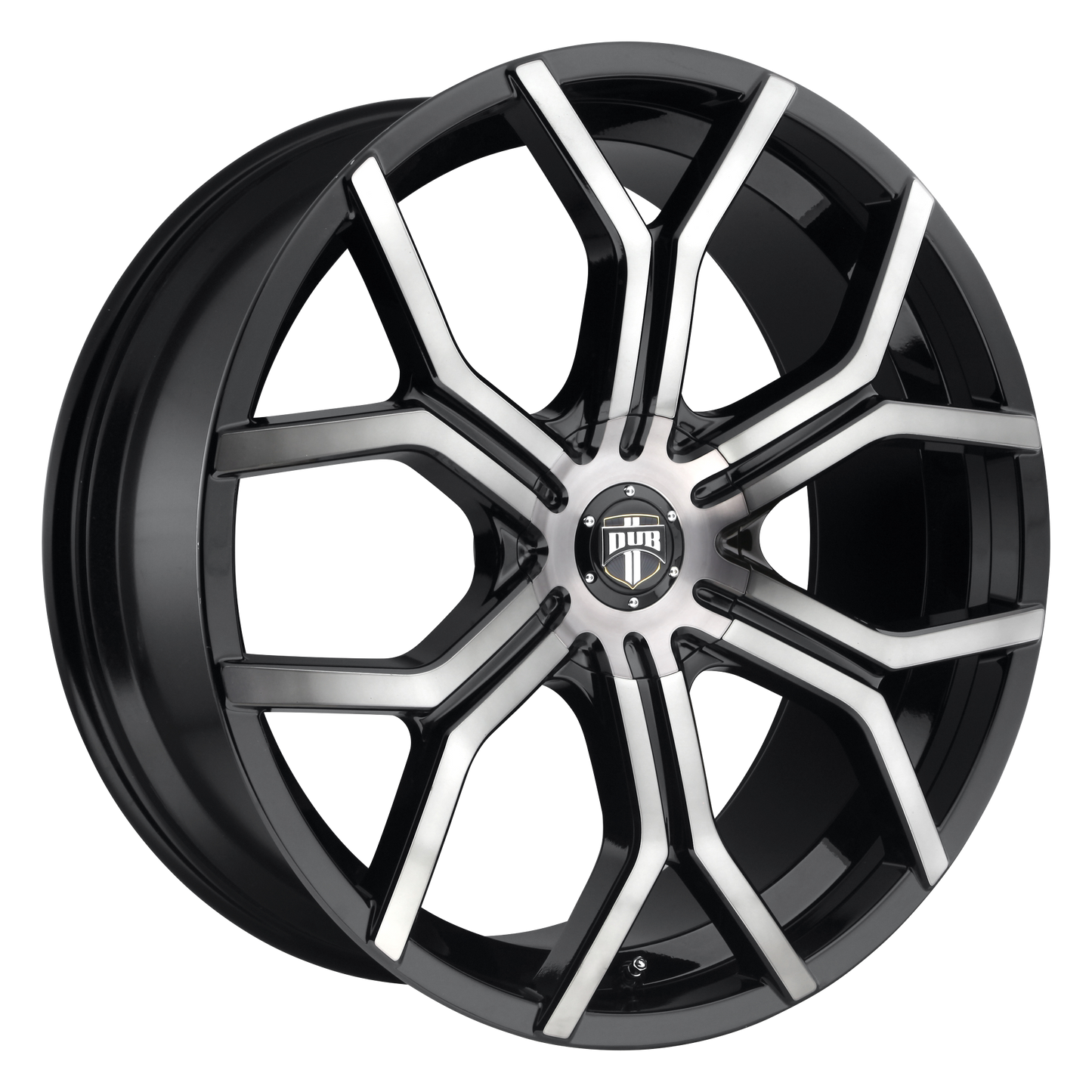 DUB S209 Royalty Wheel, 22x9.5 +32 Offset 5x112, Gloss Machined Double Dark Tint - S209229519+32