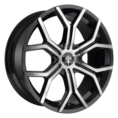 DUB S209 Royalty Wheel, 22x9.5 +32 Offset 5x112, Gloss Machined Double Dark Tint - S209229519+32