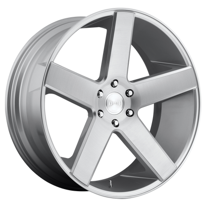 Set of 4: DUB S218 Baller Wheel, 22x9.5 +11 Offset 5x127, Gloss Silver Brushed - S218229573+11