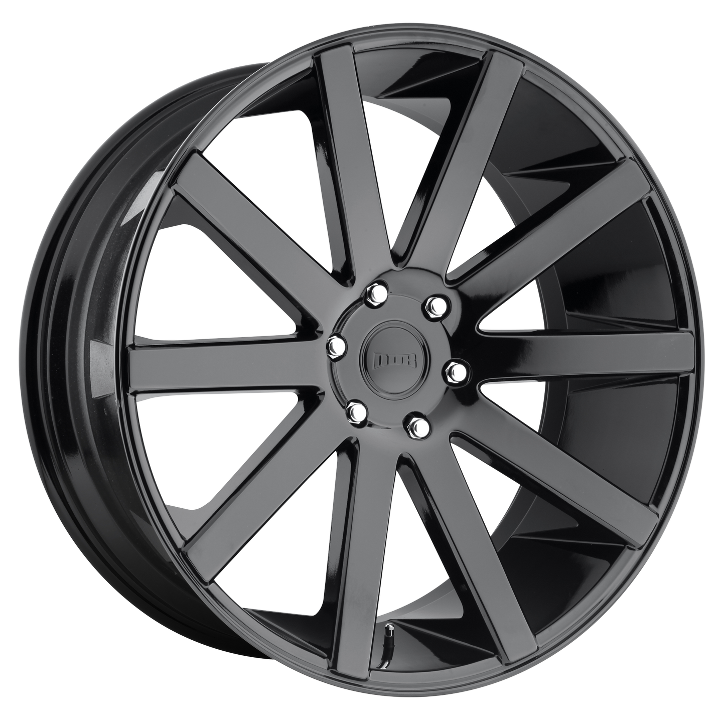 DUB S219 Shot Calla Wheel, 22x9.5 +20 Offset 6x139.7, Gloss Black - S219229584+20