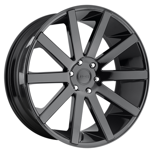 DUB S219 Shot Calla Wheel, 22x9.5 +20 Offset 6x139.7, Gloss Black - S219229584+20