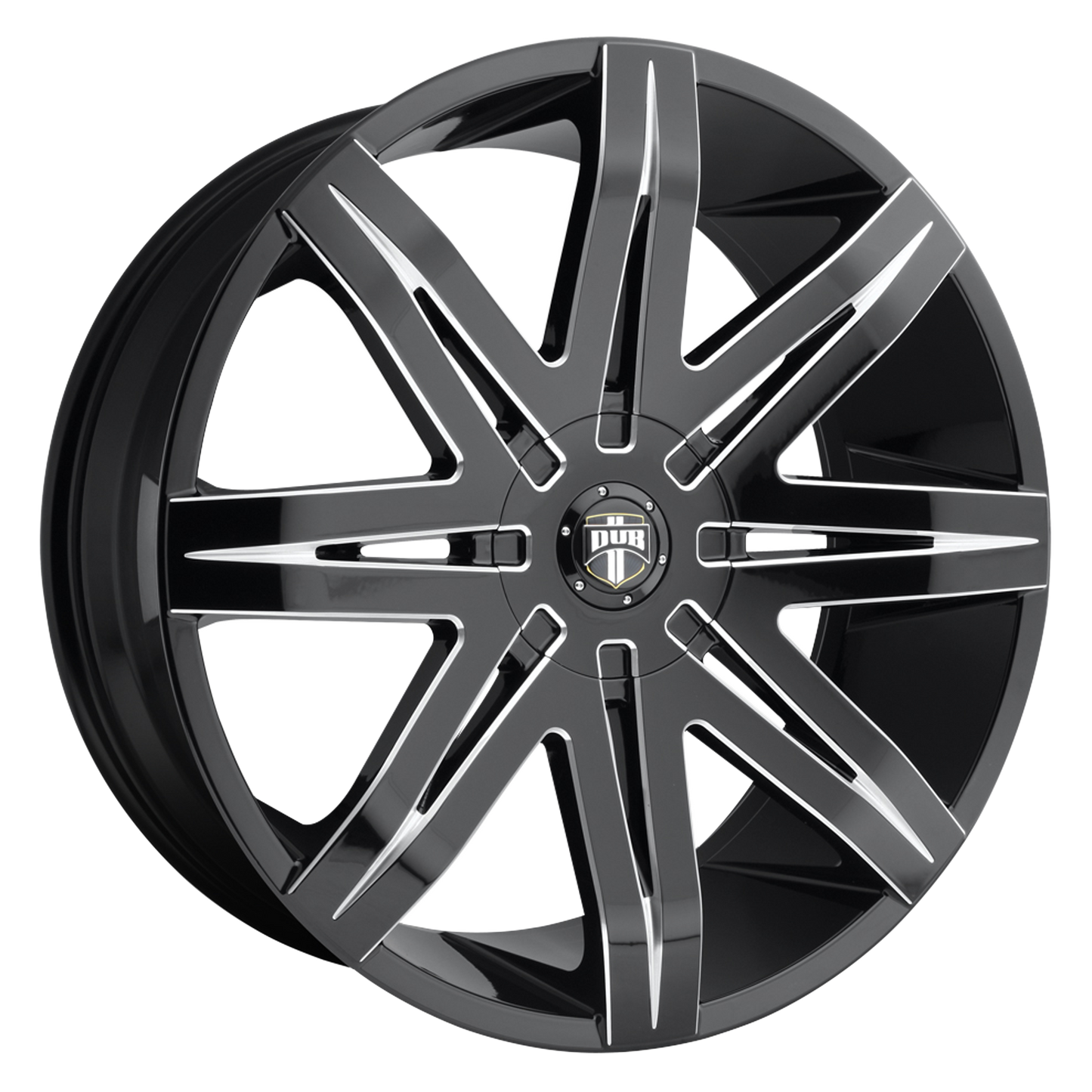DUB S227 STACKS GLOSS BLACK MILLED