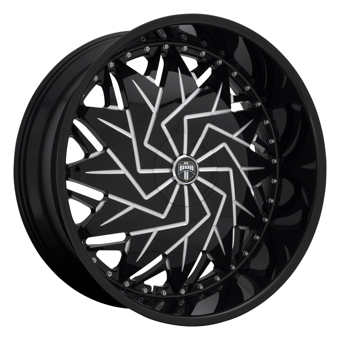 DUB S231 Dazr Wheel, 26x9.0 +15 Offset 5x115/5x120, Gloss Black Milled - S231269022+15