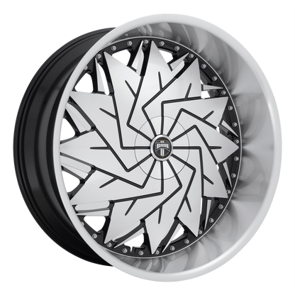 DUB S234 Dazr Wheel, 26x10.0 +5 Offset 5x120.65/5x127, Gloss Black Machined - S234260008+05