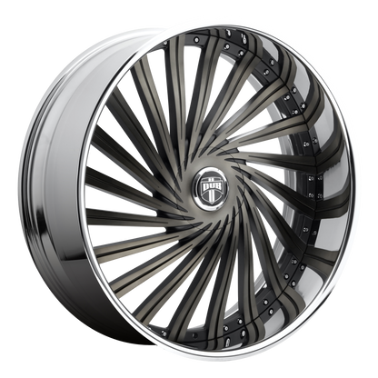 DUB S241 Dazed Wheel, 26x9.0 +5 Offset 5x120.65/5x127, Matte Black Double Dark Tint - S241269008+05