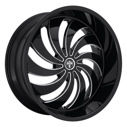 DUB S242 COJONES GLOSS BLACK MILLED