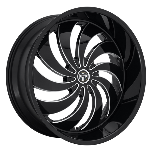 DUB S242 COJONES GLOSS BLACK MILLED