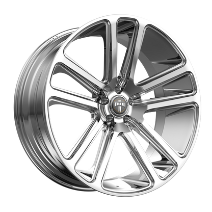 Set of 4: DUB S254 Flex Wheel, 22x9.5 +20 Offset 5x115, Chrome - S254229590+20