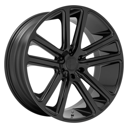 Set of 4: DUB S256 Flex Wheel, 24x10.0 +10 Offset 5x127, Gloss Black - S256240073+10