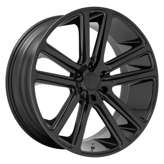 Set of 4: DUB S256 Flex Wheel, 22x9.5 +10 Offset 5x127, Gloss Black - S256229573+10