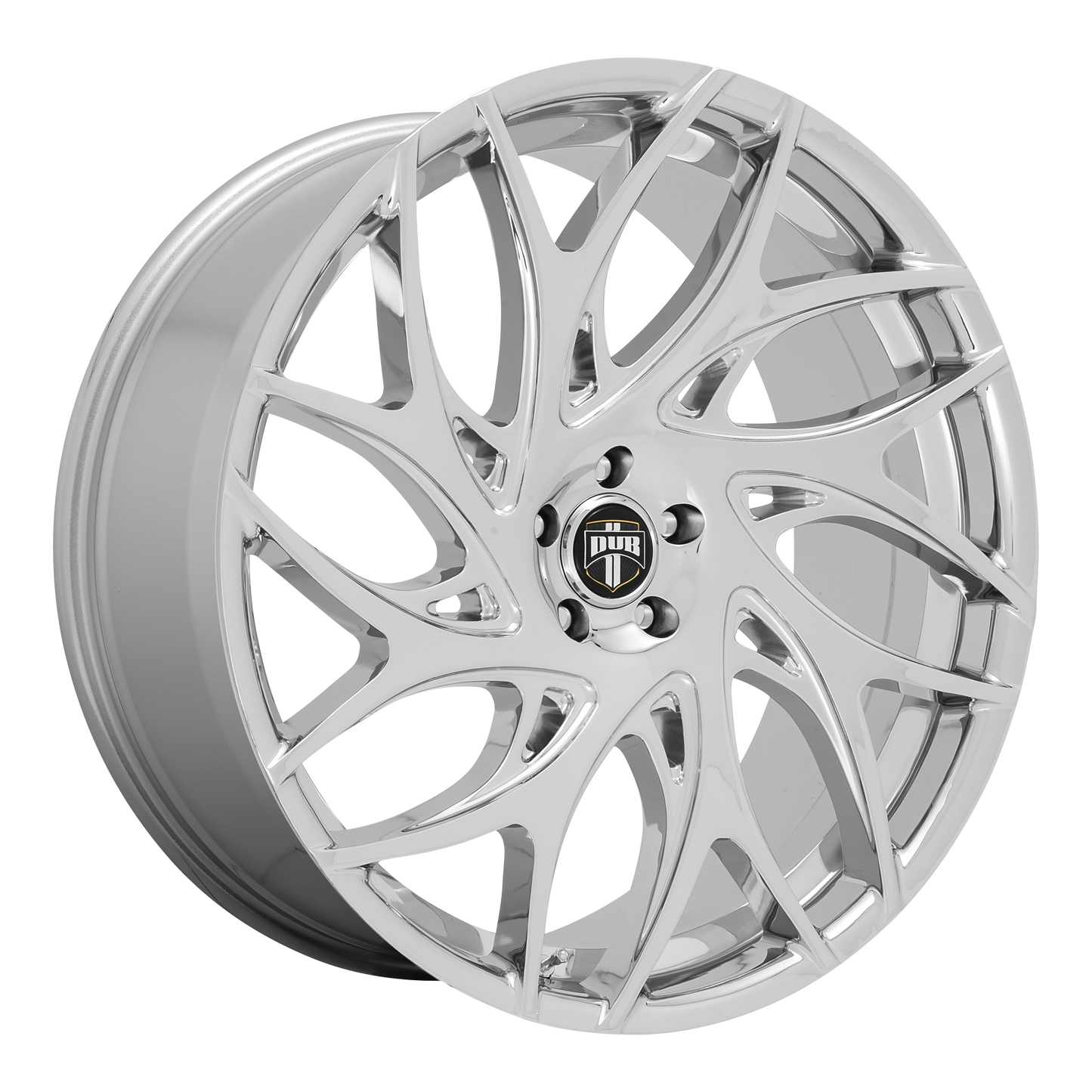 Set of 4: DUB S258 G.O.A.T. Wheel, 20x9.0 +35 Offset 5x114.3, Chrome - S258209065+35