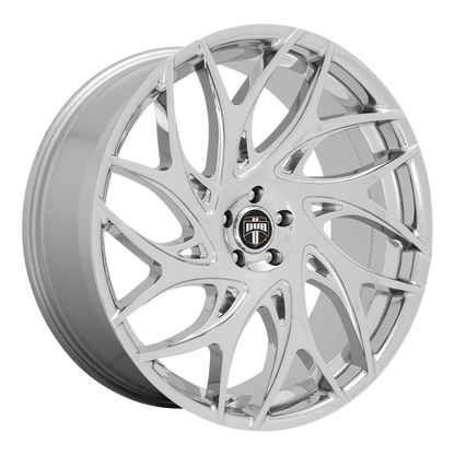 Set of 4: DUB S258 G.O.A.T. Wheel, 20x9.0 +35 Offset 5x114.3, Chrome - S258209065+35