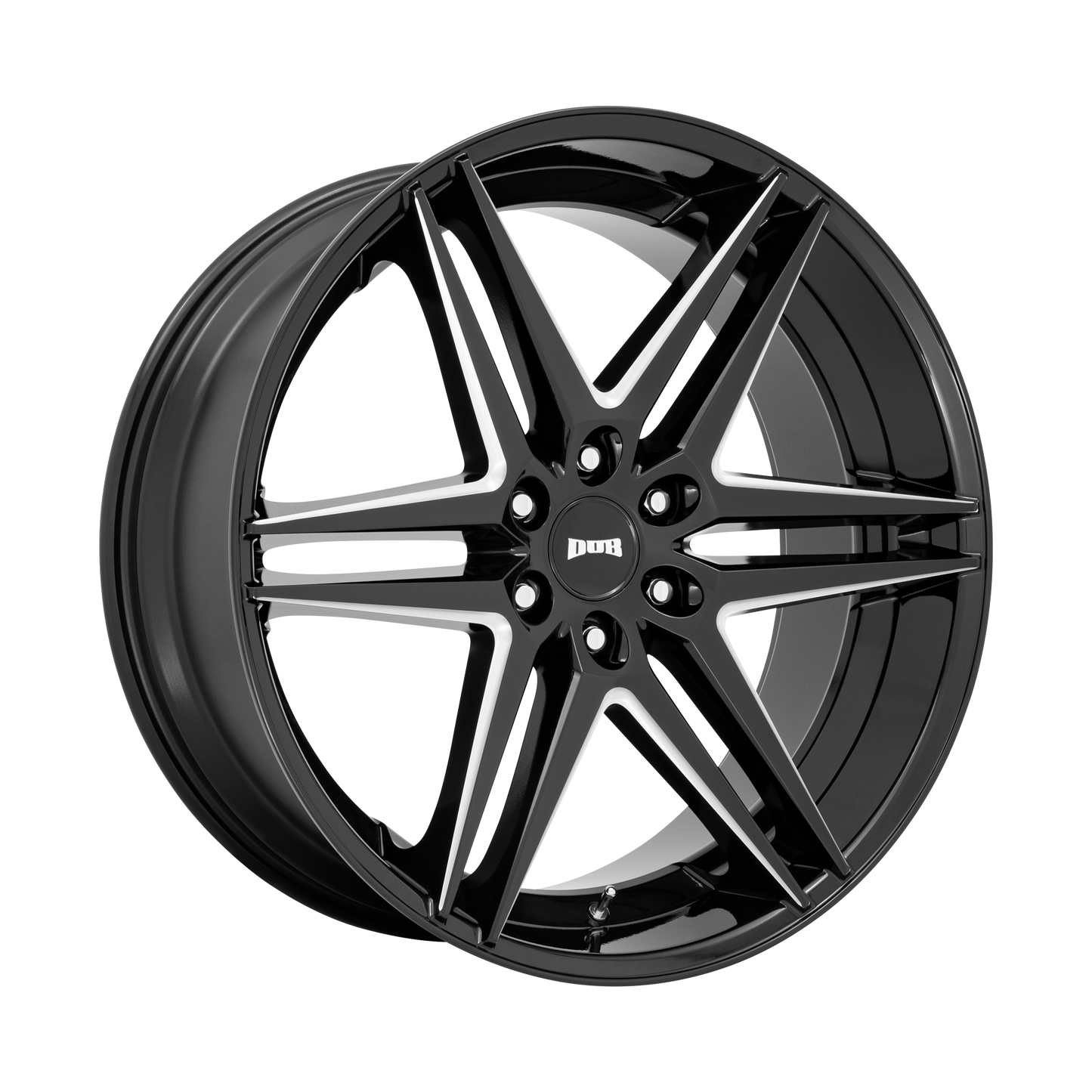 DUB S267 DIRTY DOG GLOSSY BLACK MILLED