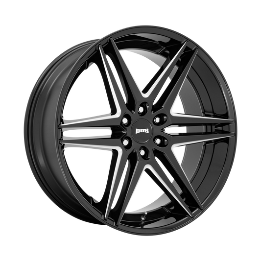 DUB S267 DIRTY DOG GLOSSY BLACK MILLED