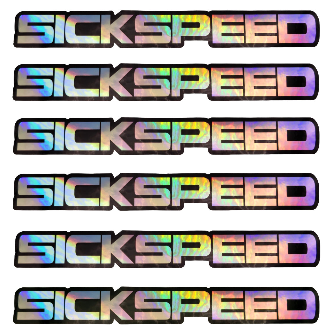 Speed Distorted Sticker holographicssstickers.jpg?v=1672360927