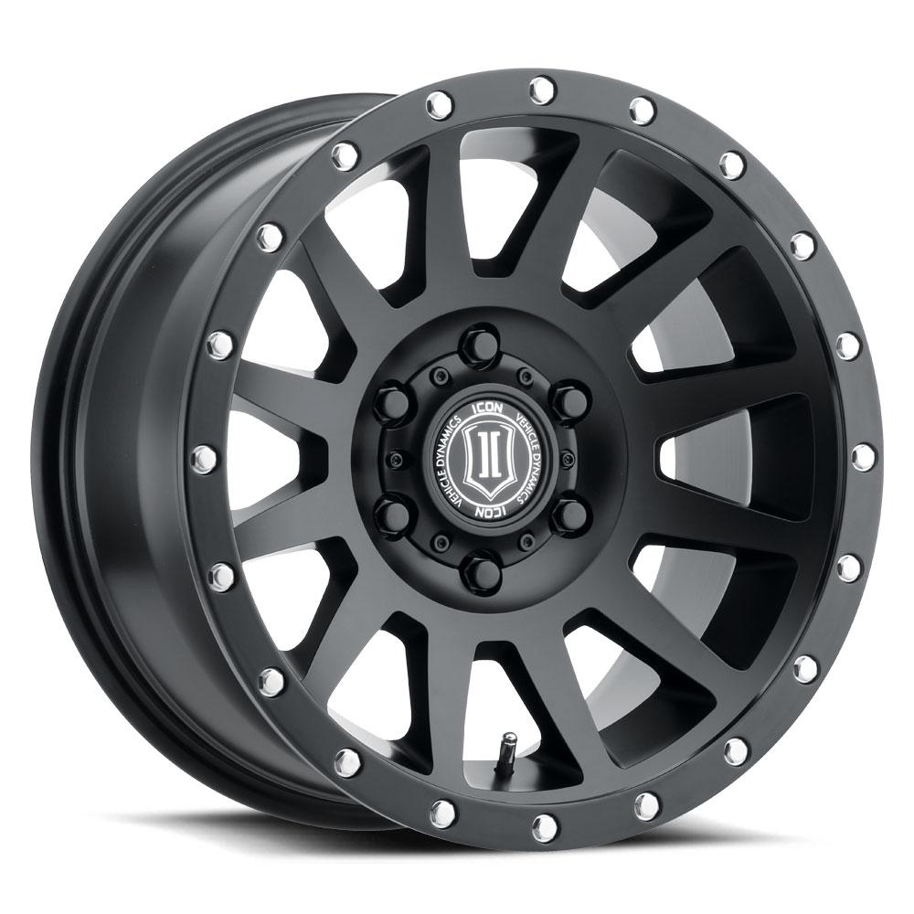 Icon Alloys 20" Compression Wheel - Satin Black Finish