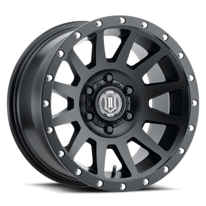 Icon Alloys 20" Compression Wheel - Satin Black Finish