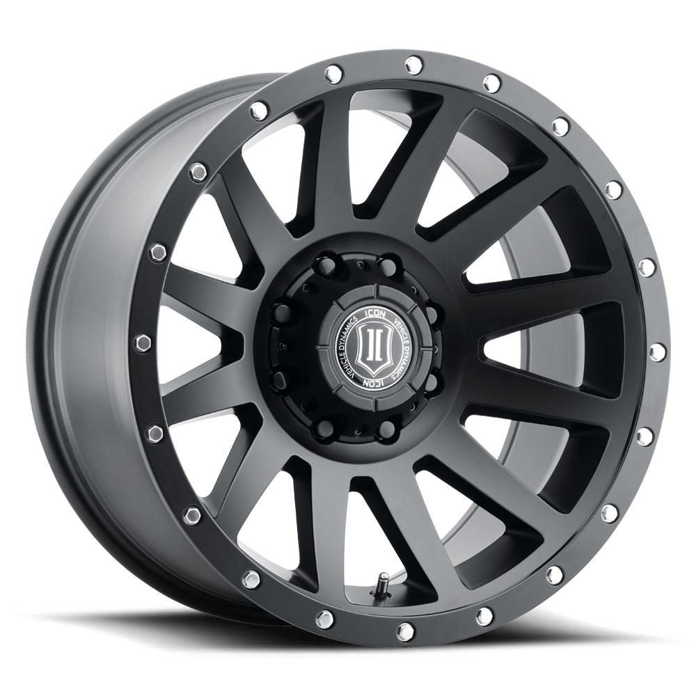 Icon Alloys 20" Compression Wheel - Satin Black Finish