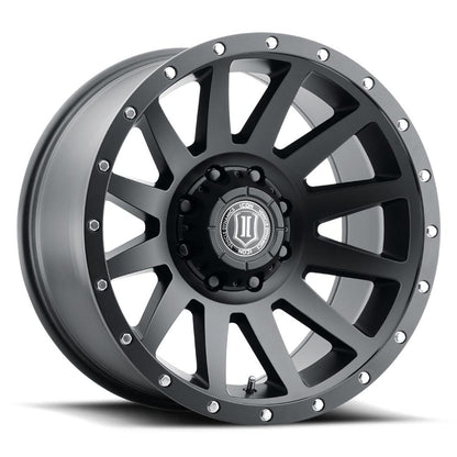 Icon Alloys 20" Compression Wheel - Satin Black Finish