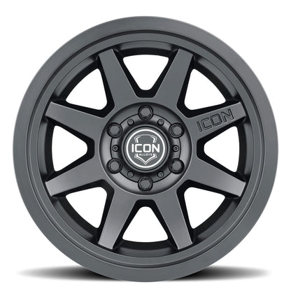 Icon Alloys 17" Rebound SLX Wheel-Satin Black Finish