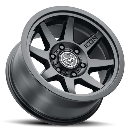 Icon Alloys 17" Rebound SLX Wheel-Satin Black Finish