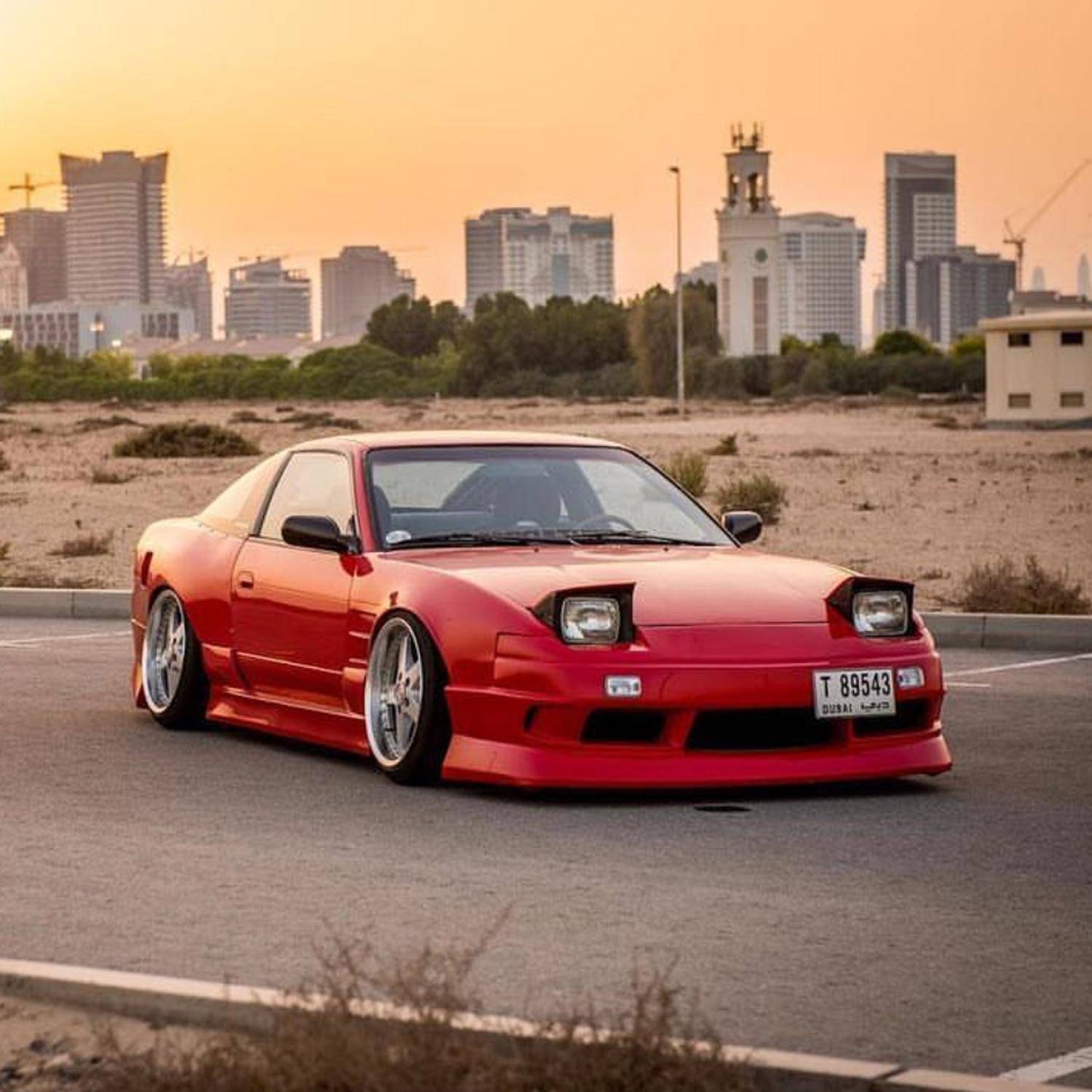 KBD - Nissan 240SX S13 Coupe / Convertible (Pop Up) 1989-1994 Bsport Style 4 Piece Polyurethane Full Body Kit (37-6625)