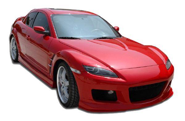 KBD - Mazda RX8 2004-2008 MS Style 1 Piece Polyurethane Front Bumper (37-2075)