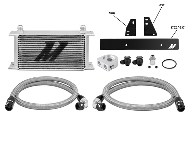 Mishimoto Silver Oil Cooler Kit Nissan 370Z 3.7L 09-14