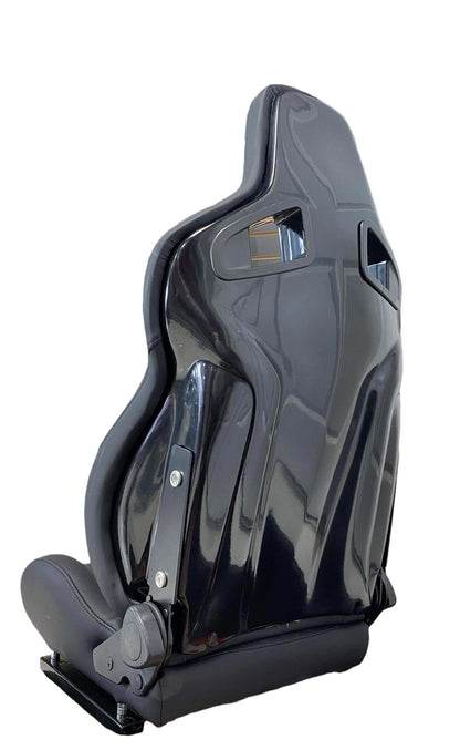SPDZ1 Black Phantom Racing Seats Black Leather/Carbon Weave