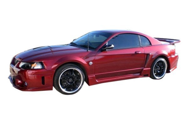 KBD - Ford Mustang 1999-2004 Spy 2 Style 2 Piece Polyurethane Side Skirts (37-2283)
