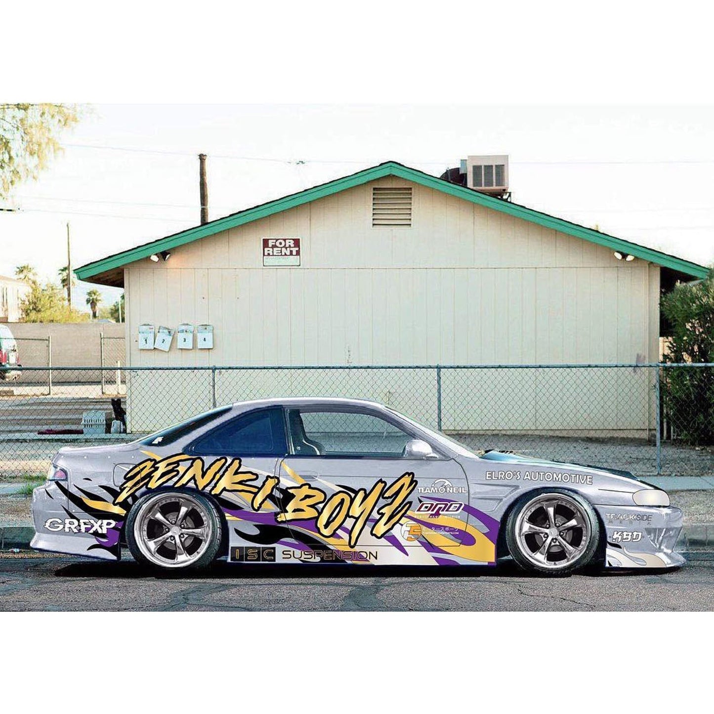 KBD - Nissan 240SX S14 ALL 1995-1998 DM3 2 Piece Polyurethane Side Skirts (37-6080)