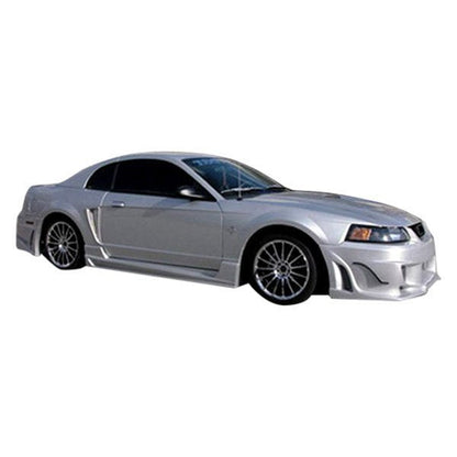 KBD - Ford Mustang 1999-2004 V Spec Style 2 Piece Polyurethane Side Skirts (37-2281)